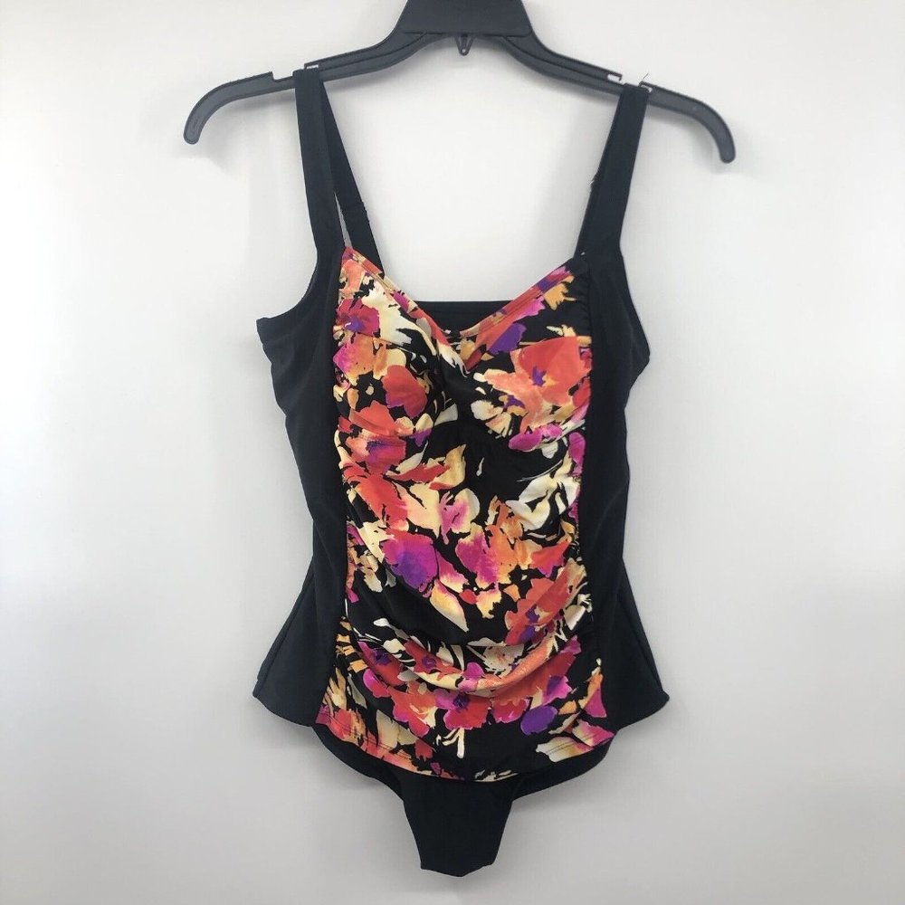 Tropical Escape Swimsuit Womens 12 Used Floral One Piece